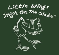 Image 3 of Little Wings "High On The Glade" Long Sleeve Tee (Forest Green)
