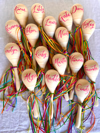 Image 1 of Bespoke Hand-Painted Maracas for Weddings and Events