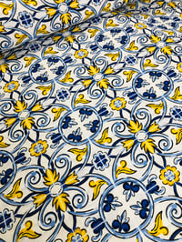 Image 1 of Loneta - Azulejos - Azul/Amarillo - 8€/m