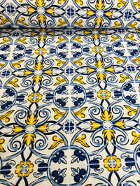 Image 2 of Loneta - Azulejos - Azul/Amarillo - 8€/m