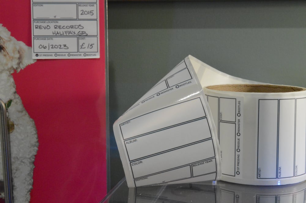 Archival Record Catalog Labels