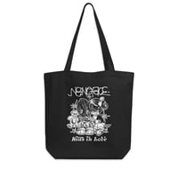 N8NOFACE "First Date" by Pinche Hans Black Eco Tote Bag