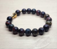 Image 2 of Tiger's Eye and Stainless Steel Bracelet