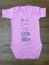 Little HIEro Pink Bodysuit (Size 18-24 months)