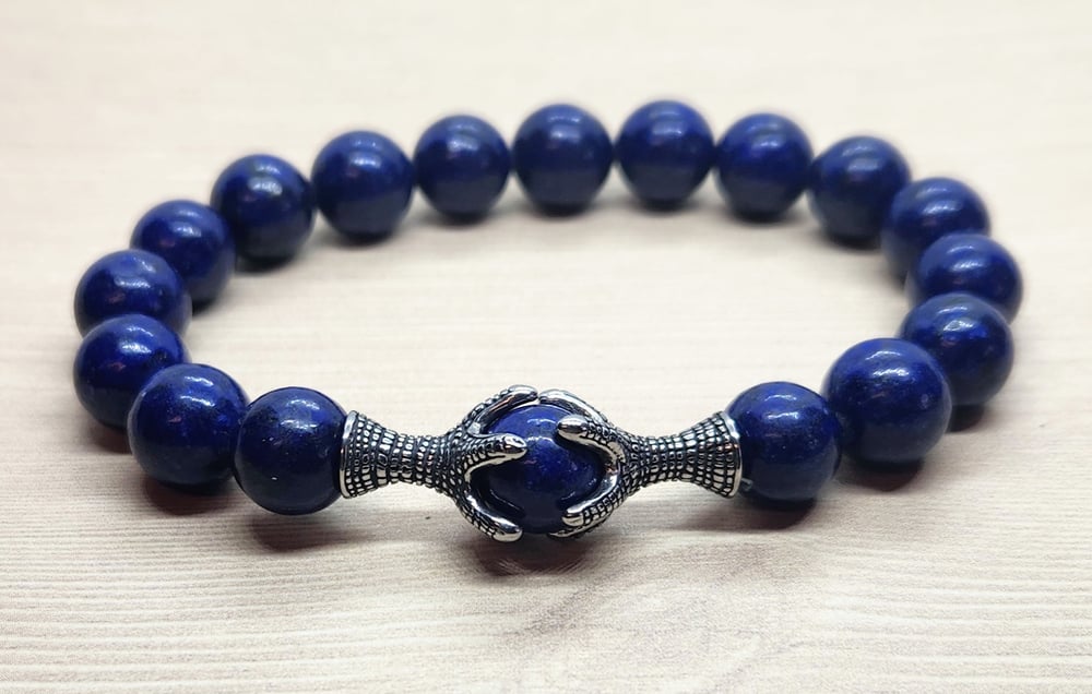 Image of Navy Blue Natural Stone Bracelet
