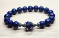 Image 1 of Navy Blue Natural Stone Bracelet