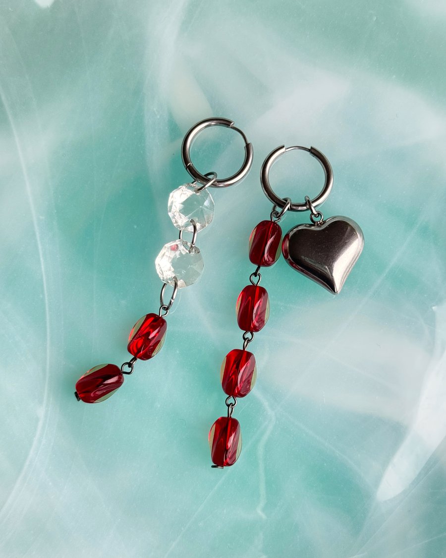 Image of BURNING HEART EARRINGS 