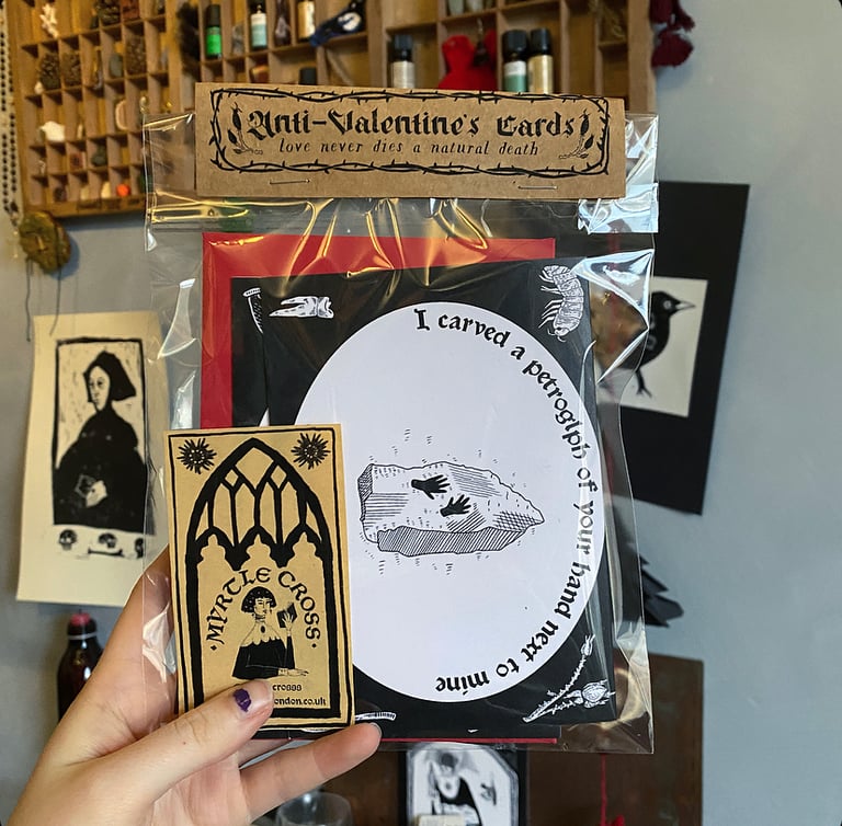 unsettling valentines cards
