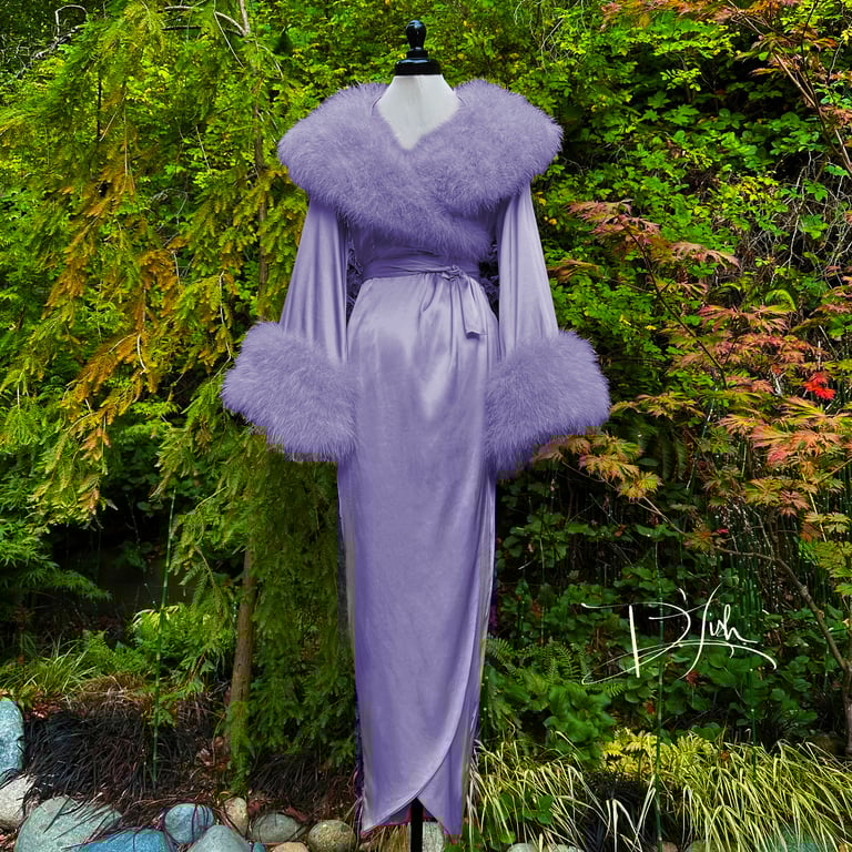 Dusty Lavender "Cleo" Dressing Gown Limited Edition Collector Color PRE-ORDER Image 2