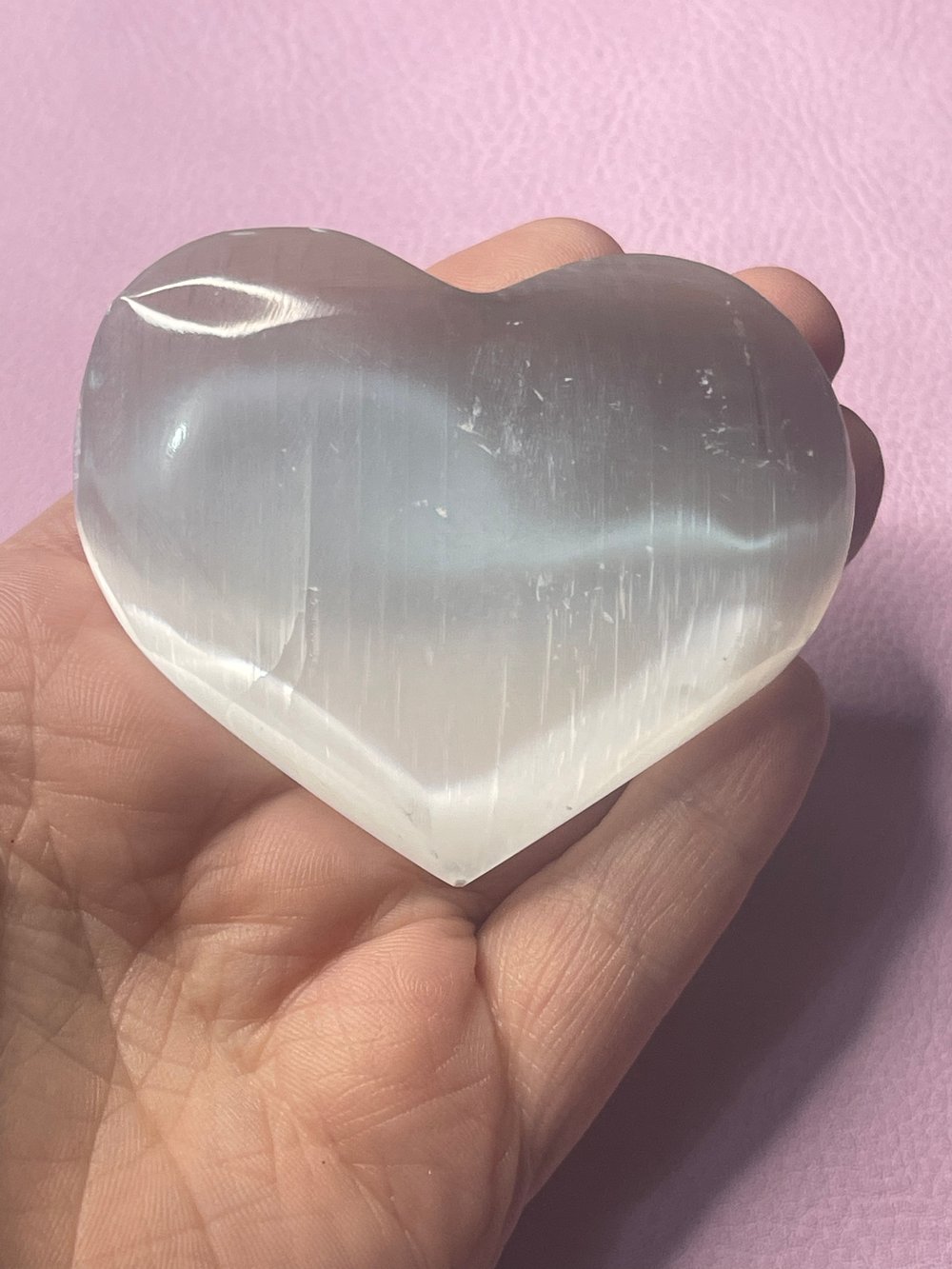 Image of Selenite hearts 