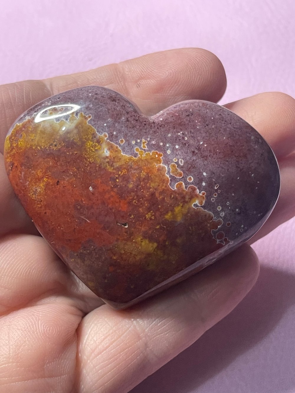 Image of Ocean jasper heart 2