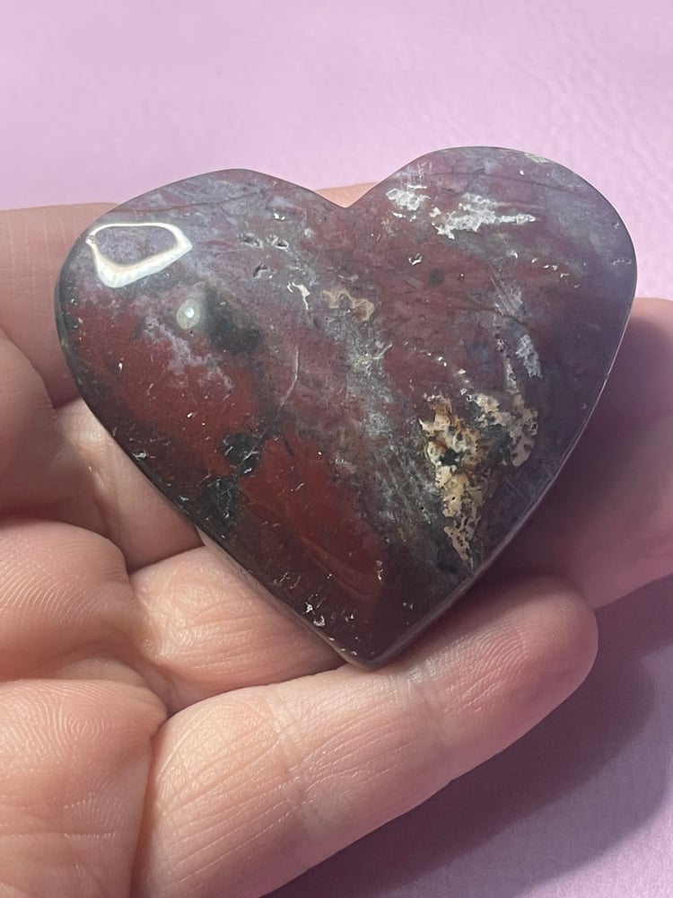 Image of Ocean jasper heart 4