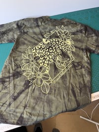 Image 1 of Tie Dyed Leopard tshirt