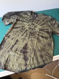 Image 2 of Tie Dyed Leopard tshirt