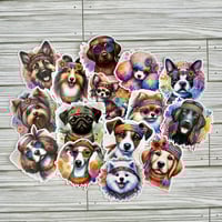 Image 1 of Vinyl Stickers (Hippie Dogs)