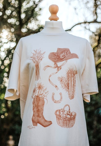 Image of Cottagecore Cowgirl Tee
