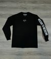 Black Long Sleeve - White Logos 