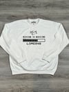 Status Loading Hoodie - White Sweatshirt 