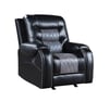 Black and grey recliner 