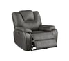 Grey Leather Recliner