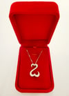 Open Hearts Diamond Necklace 