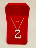 Open Hearts Diamond Necklace 
