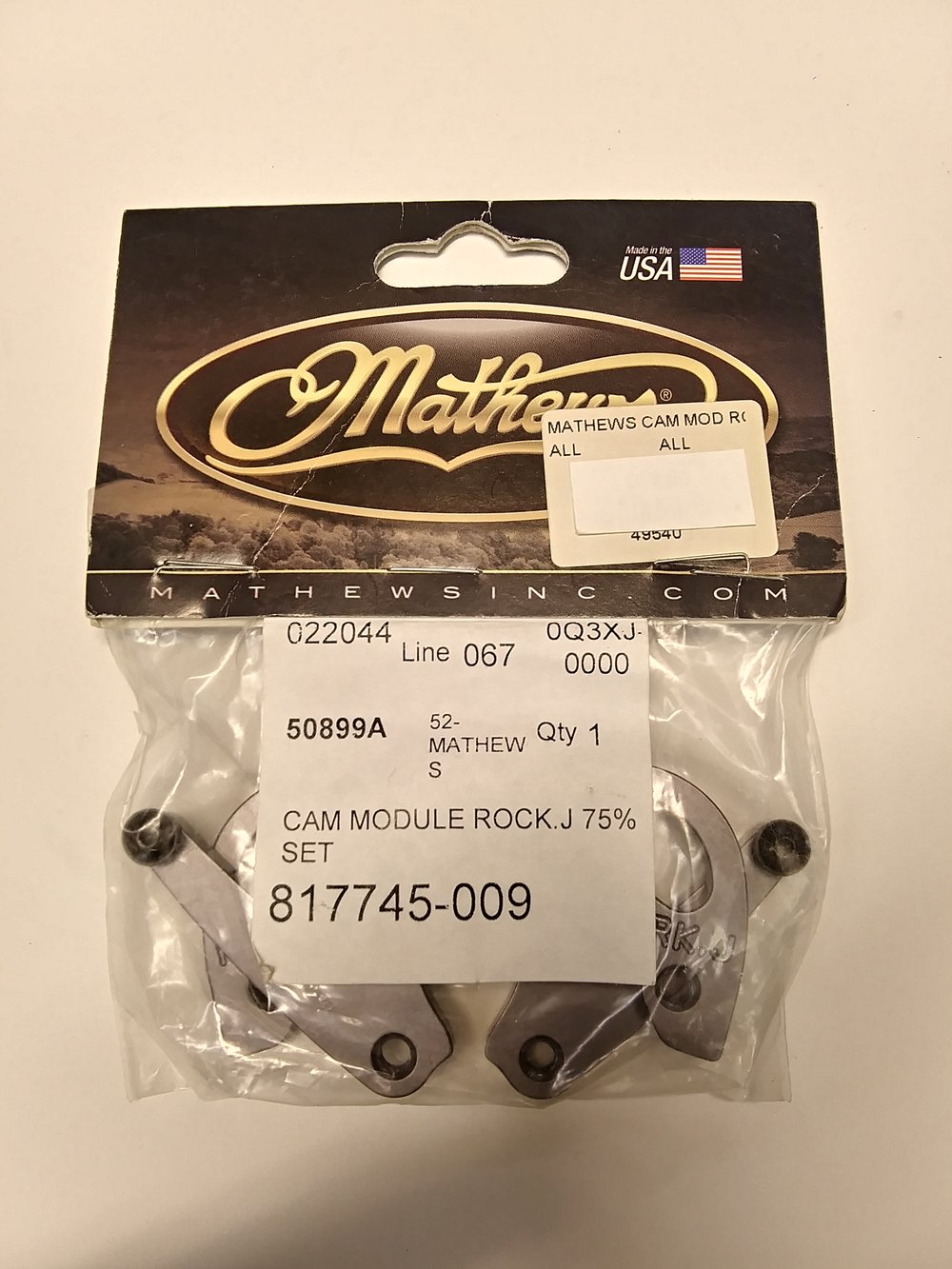 Image of Mathews Chill Series Rock Mods Letter J  75% 