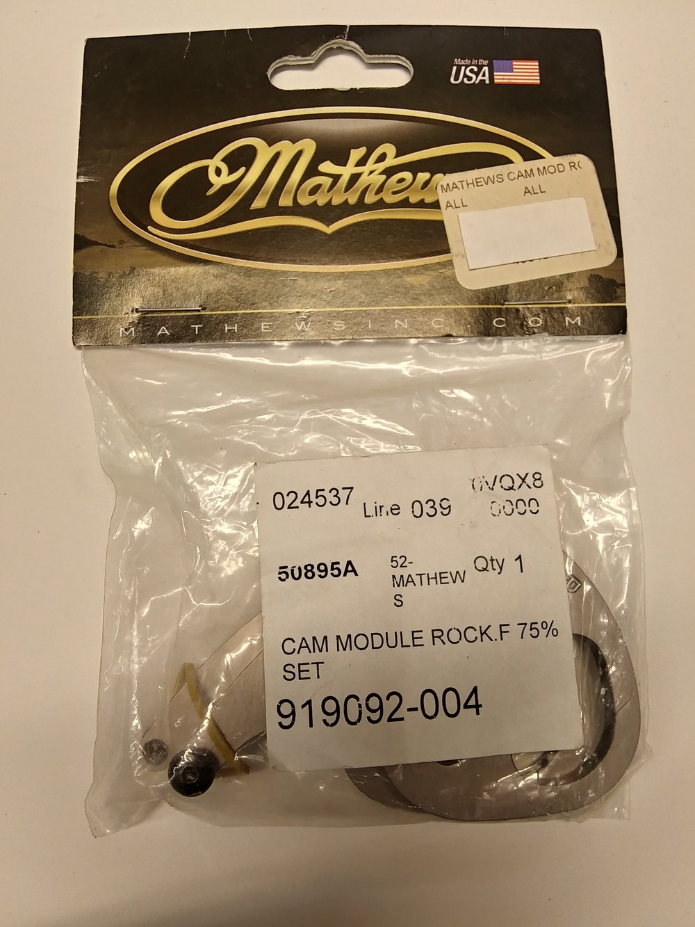 Image of Mathews  Chill Series Letter F  75% Rock Mods 