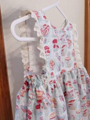 Image of Mushroom Bliss Heirloom Dress 5T