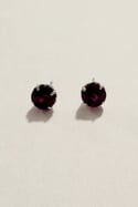 Ruby White Gold Studs