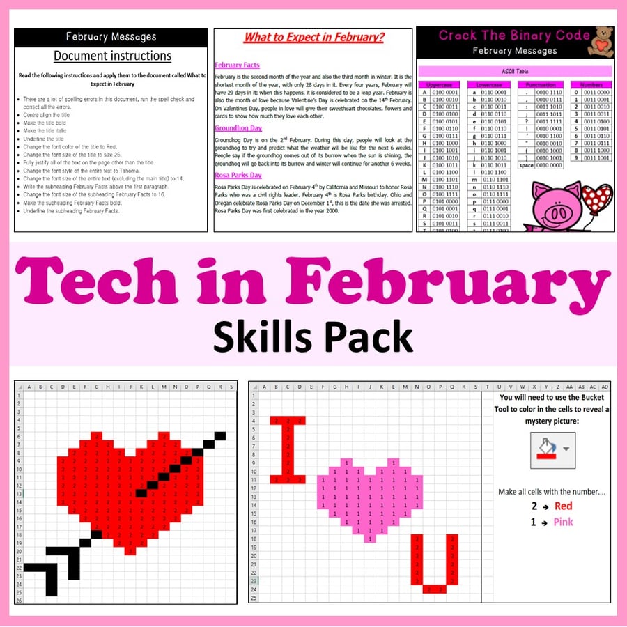 Image of Technology in February Valentines Day Activities - President Lincoln, Rosa Parks