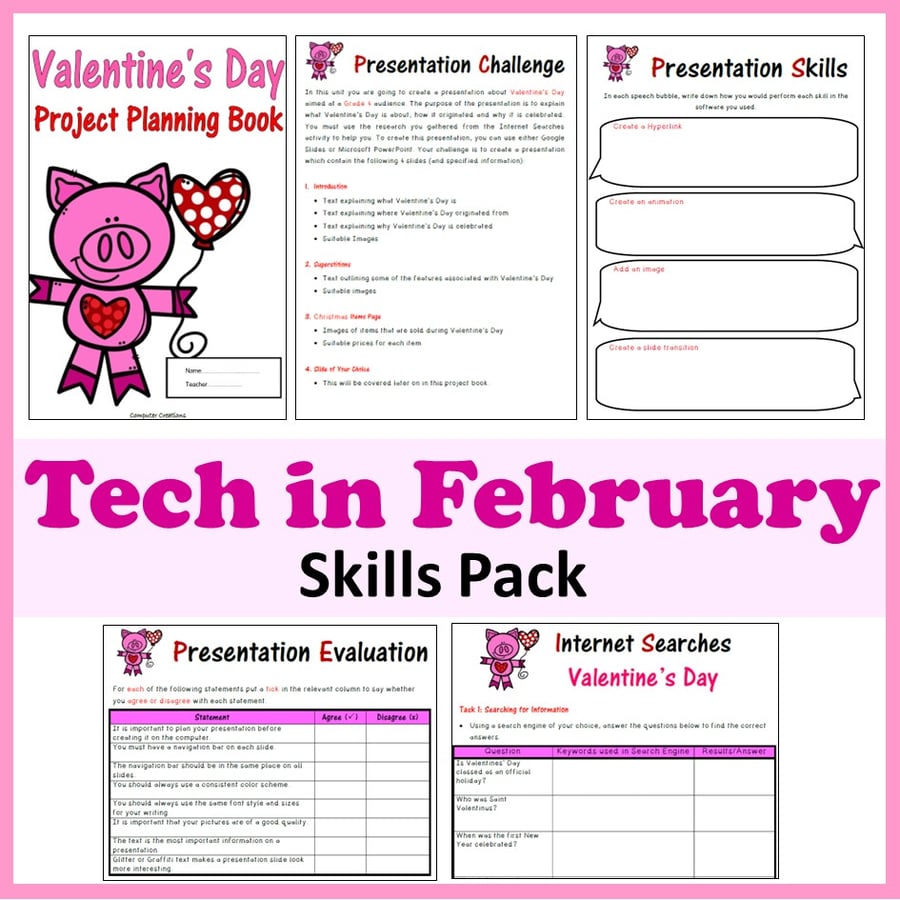 Image of Technology in February Valentines Day Activities - President Lincoln, Rosa Parks
