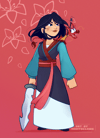 Mulan 5x7 Print