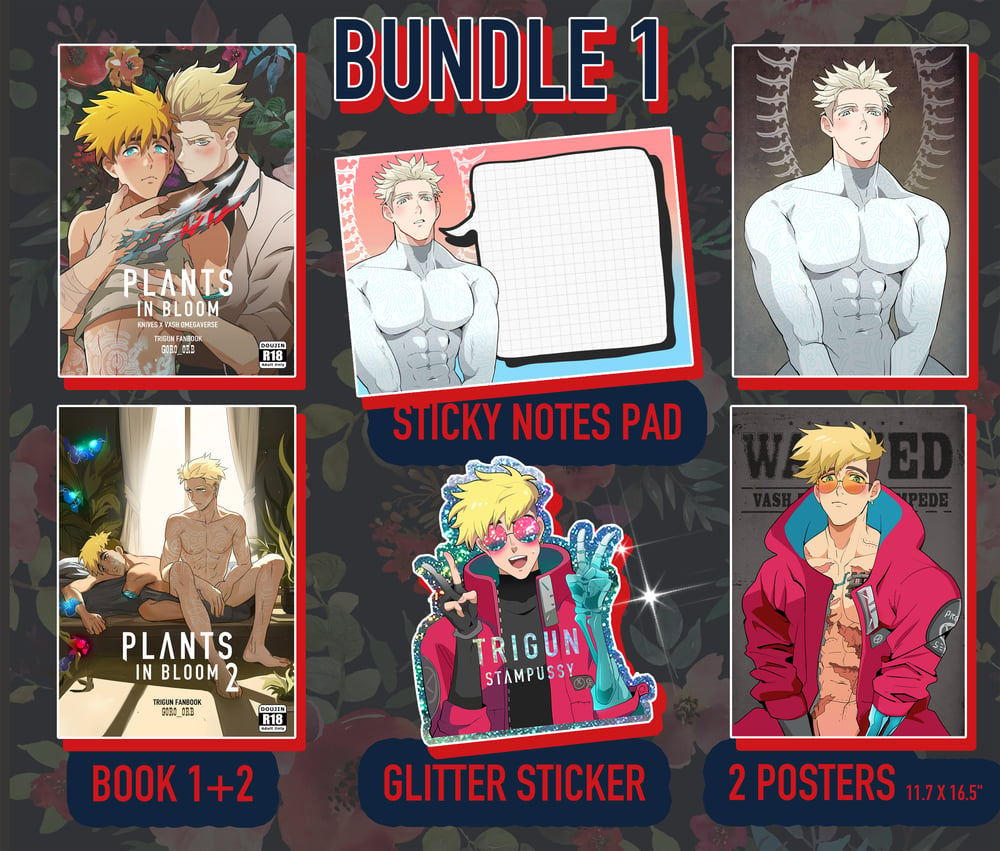 Doujinshi TRIGUN STAMPEDE [Plants in Bloom] Fan Book Plantcest KV Millions Knives x Vash the Stamp