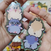 Image 2 of Stacked Hamster Keychain