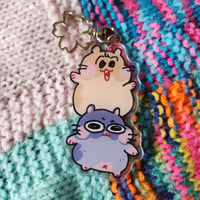 Image 1 of Stacked Hamster Keychain