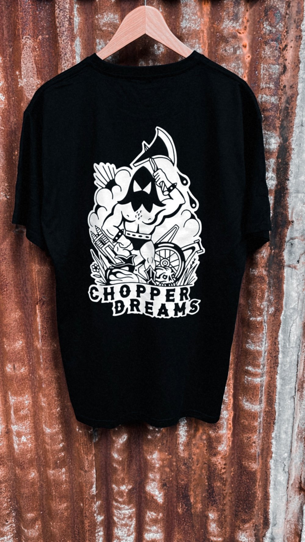 Chopper Dreams " THE EXECUTIONER" Black Tee Chopper Dreams