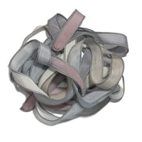 Image 1 of 1PC. DRIFTWOOD  42" hand dyed wrist wrap bracelet silk ribbon/by COLOR KISSED SILK