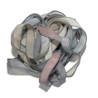 Image 3 of 1PC. DRIFTWOOD  42" hand dyed wrist wrap bracelet silk ribbon/by COLOR KISSED SILK
