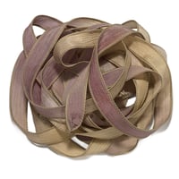 Image 1 of 1PC. HEIRLOOM 42" hand dyed wrist wrap bracelet silk ribbon/by COLOR KISSED SILK