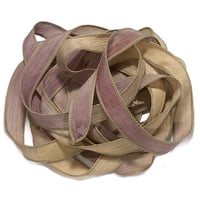 Image 5 of 1PC. HEIRLOOM 42" hand dyed wrist wrap bracelet silk ribbon/by COLOR KISSED SILK