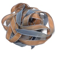 Image 1 of 1PC. SANTA FE 42" hand dyed wrist wrap bracelet silk ribbon/by COLOR KISSED SILK