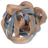 Image 2 of 1PC. SANTA FE 42" hand dyed wrist wrap bracelet silk ribbon/by COLOR KISSED SILK