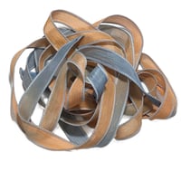 Image 4 of 1PC. SANTA FE 42" hand dyed wrist wrap bracelet silk ribbon/by COLOR KISSED SILK
