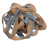 Image 5 of 1PC. SANTA FE 42" hand dyed wrist wrap bracelet silk ribbon/by COLOR KISSED SILK