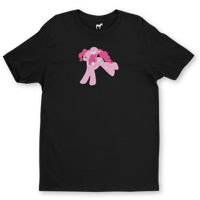 O.O.A.K Black Cotton T shirt Pony Art by Angel