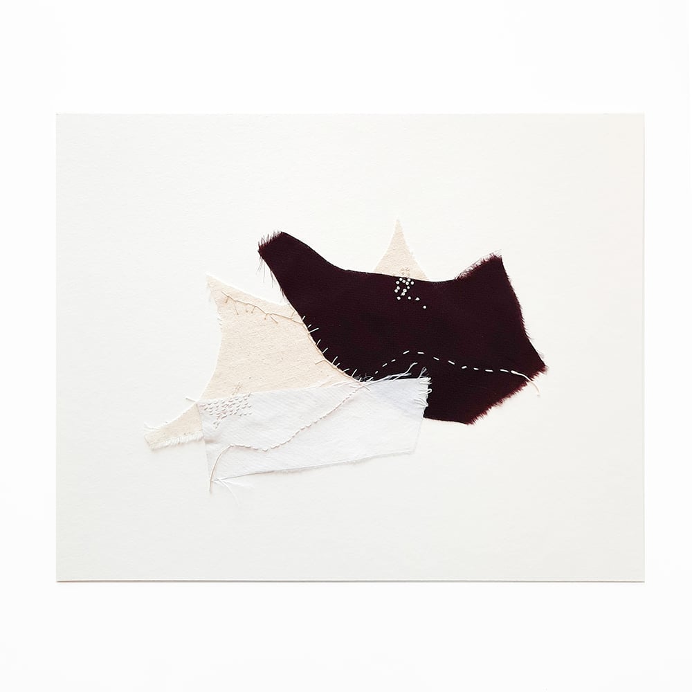 Image of Oeuvre d'art textile abstraite - paysage intérieur n°28