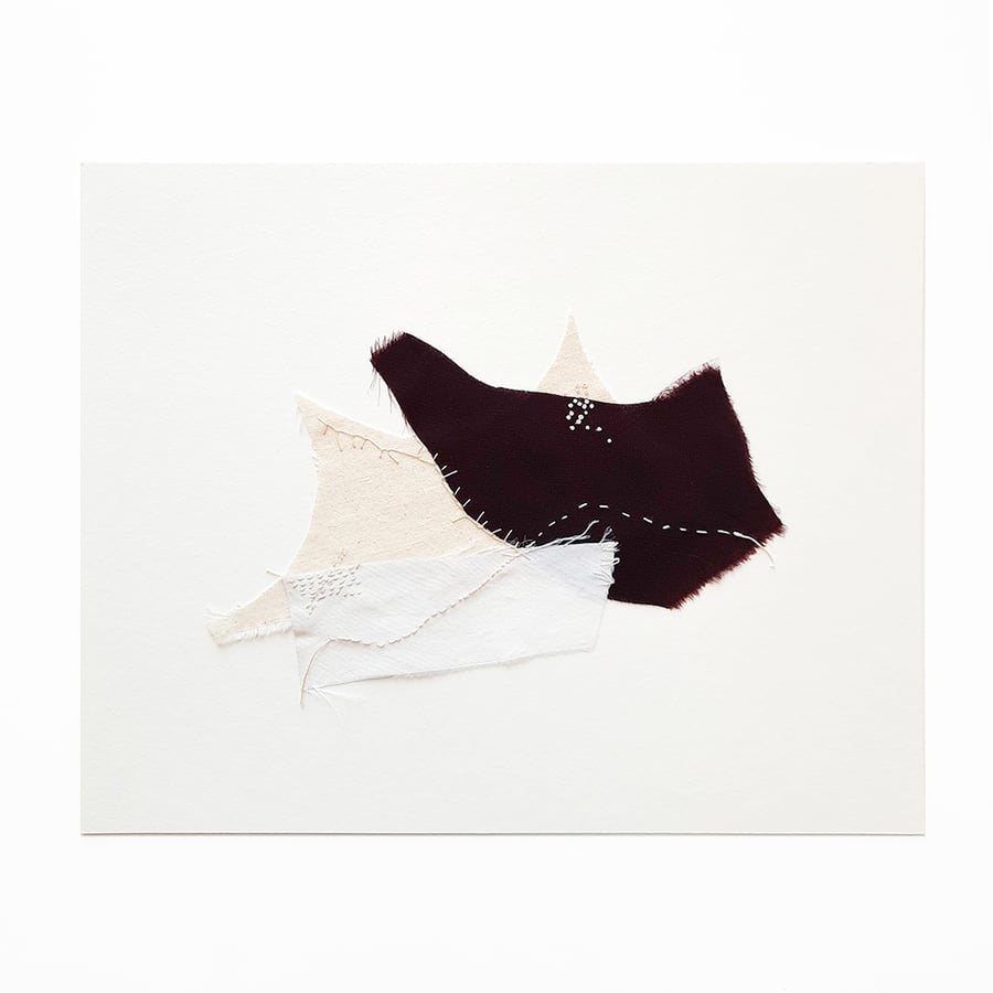 Image of Oeuvre d'art textile abstraite - paysage intérieur n°28