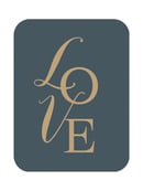Image 2 of Carte postale "LOVE"  2 couleurs au choix