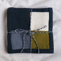 Image 2 of Set of Four Patchwork Coasters - Assorted Colours